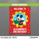 Mickey Mouse Clubhouse Birthday Welcome Sign 